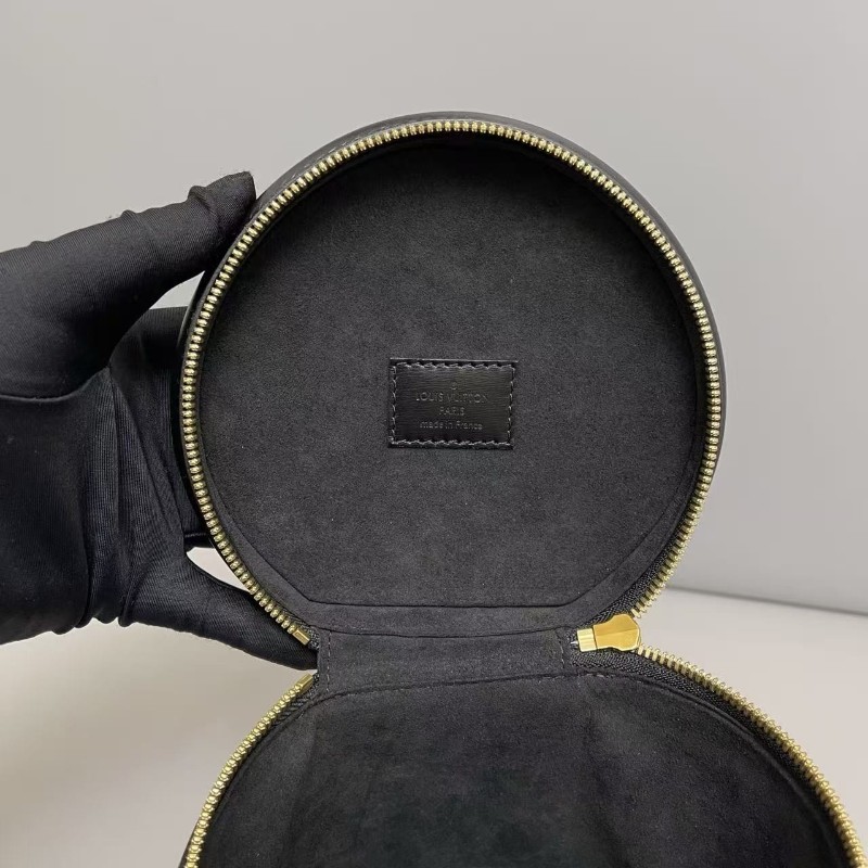 LV路易威登 Cannes拼色老花飯桶包 發財桶 手提包 肩背包-6