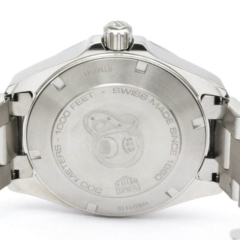 泰格豪雅 Aquaracer 300M 鋼石英男士手錶 WBD1110 拋光-5