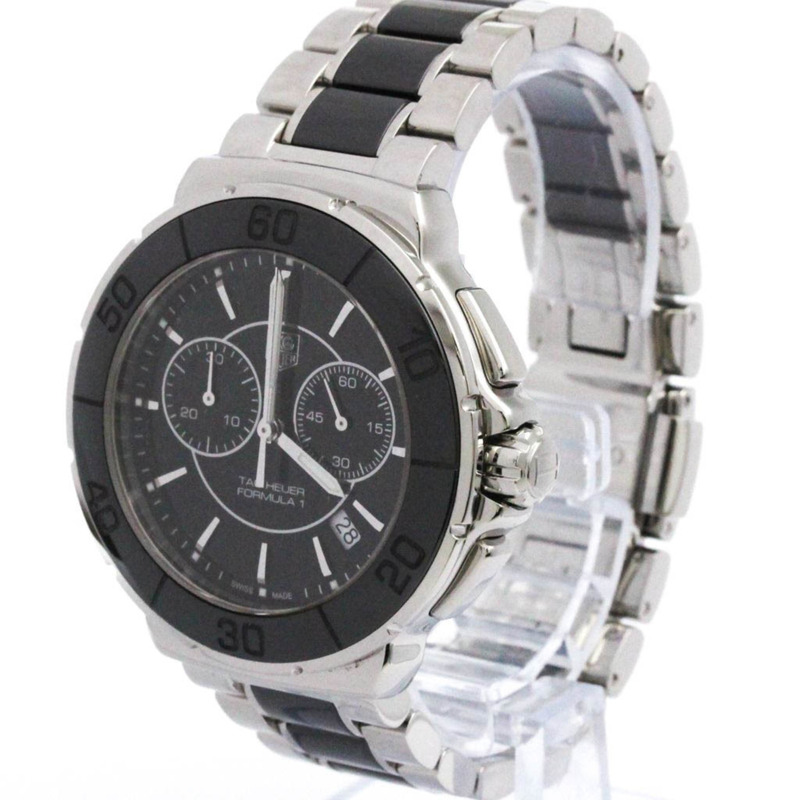 泰格豪雅 Formula 1 陶瓷鋼石英男式手錶 CAH1210 拋光-1