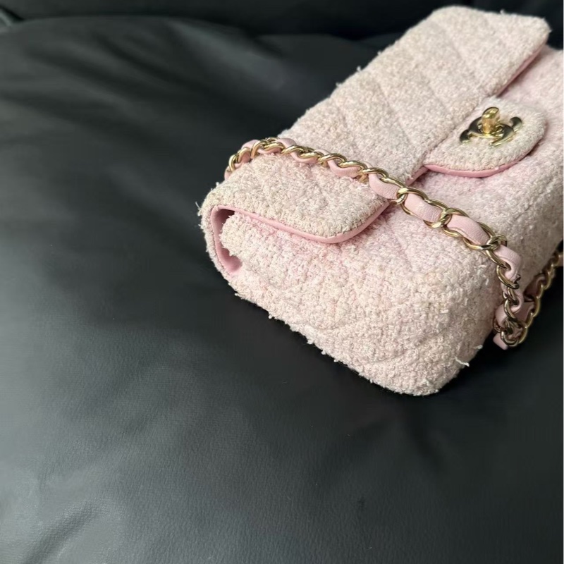 99新全配❤️ #香奈兒 #櫻花粉 #毛呢 #cf20 #mini-8
