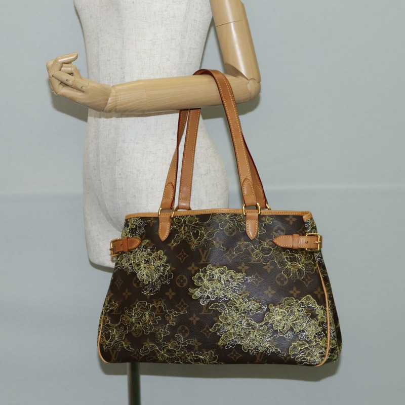 【日本直送】路易威登 Monogram Dentelle Batignolles 水平包 M95399 正品 138964A-24