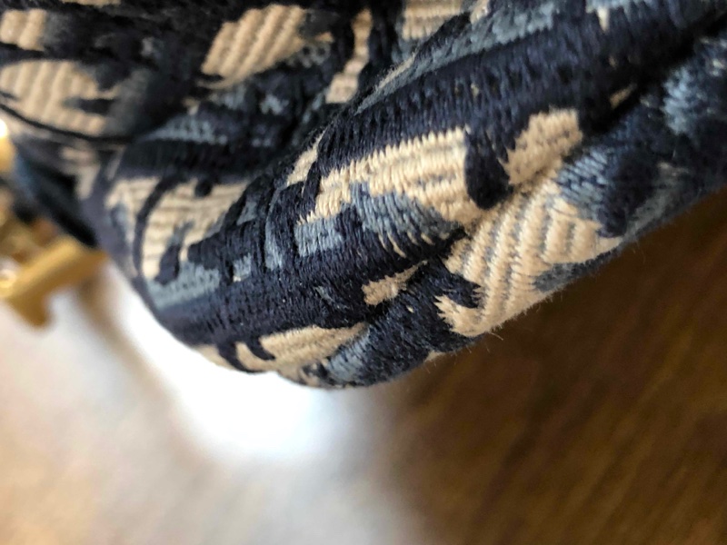 全配🈶️購證芯片款🈶️背帶❤️Dior #中號 #藍色 #刺繡 #馬鞍包-23