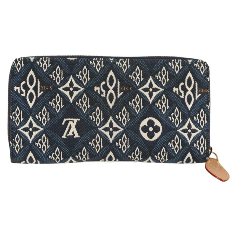 【日本直送】路易威登 Monogram Jaguar Zippy 錢包 藍色 M80212 LV 授權 138933M-1