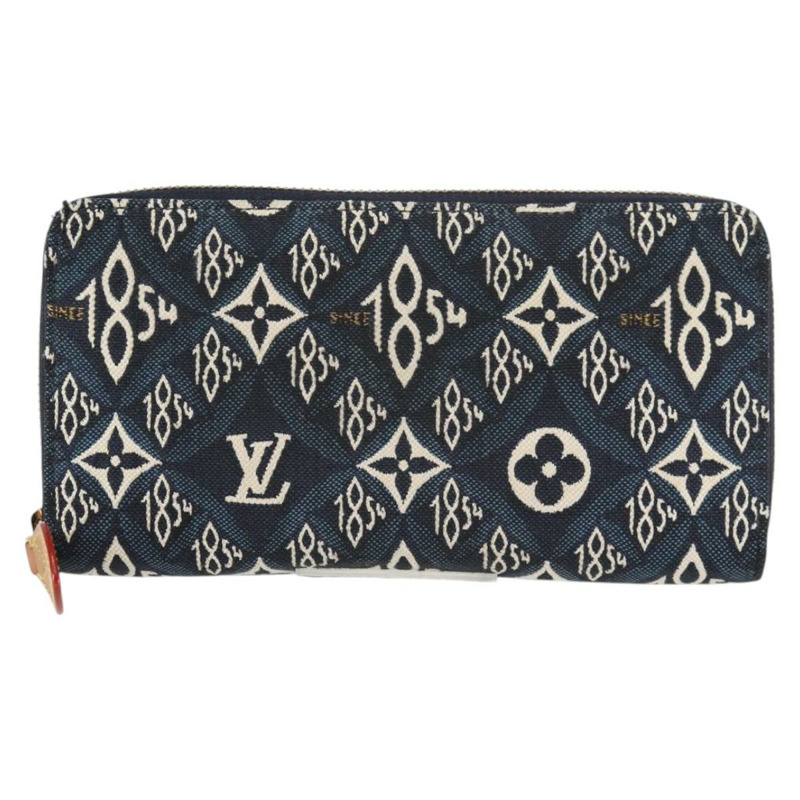 【日本直送】路易威登 Monogram Jaguar Zippy 錢包 藍色 M80212 LV 授權 138933M-12