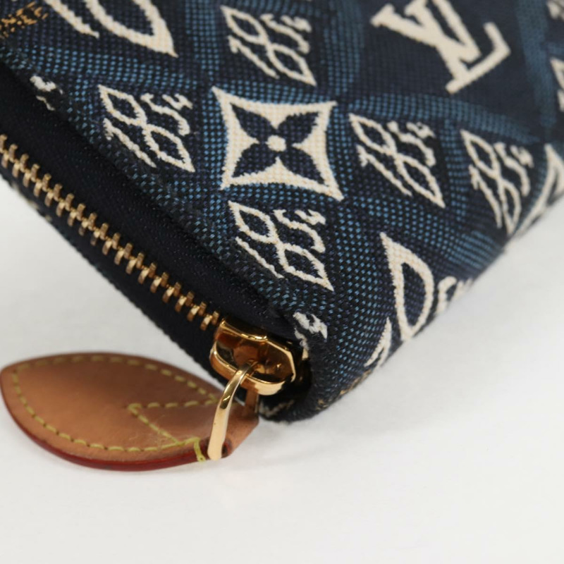 【日本直送】路易威登 Monogram Jaguar Zippy 錢包 藍色 M80212 LV 授權 138933M-13