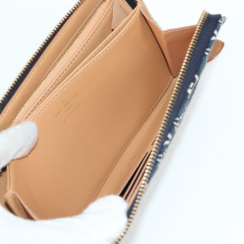 【日本直送】路易威登 Monogram Jaguar Zippy 錢包 藍色 M80212 LV 授權 138933M-19