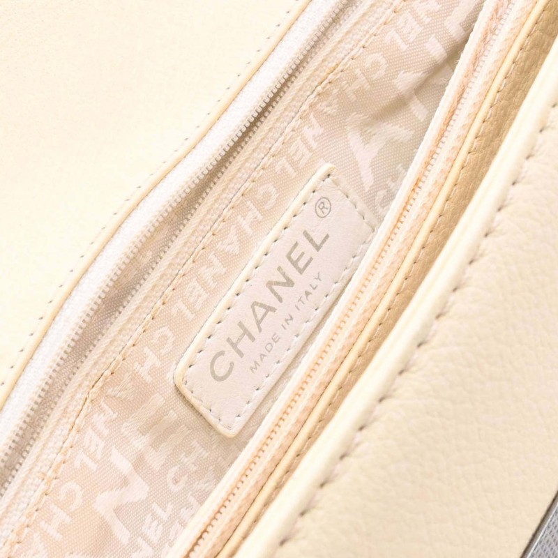 Chanel 05P純色牛皮菱格绗縫 肩背包 斜背包 9開-8