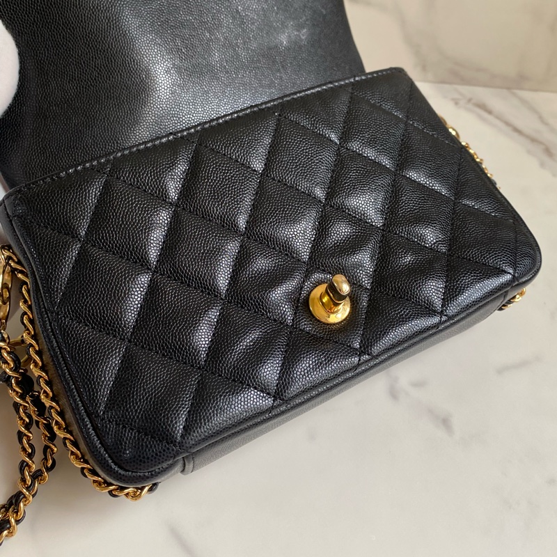 全網最低價 CHANEL 雙鏈大mini側背包 #真的很新#雙鏈很正點#手機放得下#誠🉑小議-19