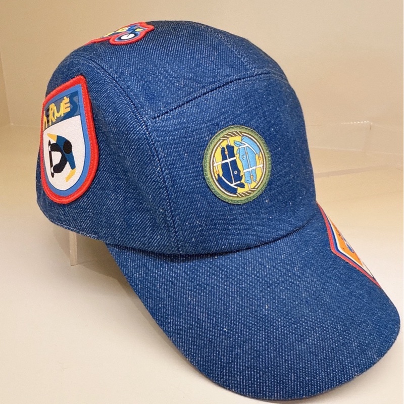 HERMES 牛仔布貼棒球帽 57-2