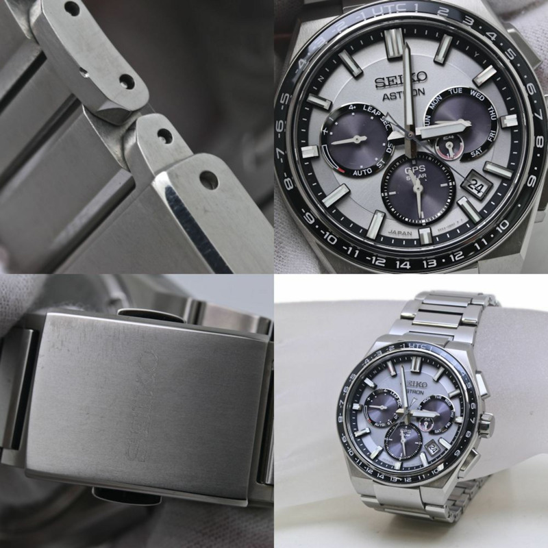 精工 Astron SBXC107 5X53-0BR0 太陽能 GPS 衛星無線電波鈦金屬男式手錶 40075-7