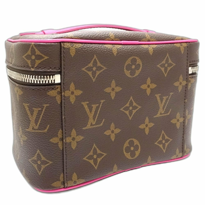 LOUIS VUITTON Monogram M46767 Nice 迷你化妝包(棕色和粉紅色),女款,181636-1