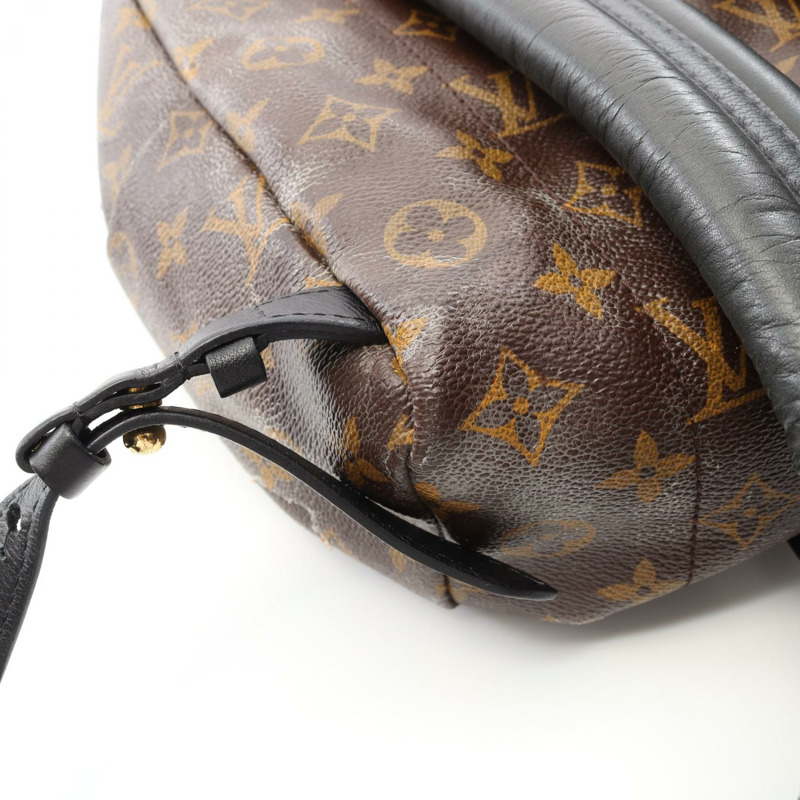 LOUIS VUITTON Palm Springs 背包 PM M44871 Monogram 帆布 棕色 黑色 二手 LV-9