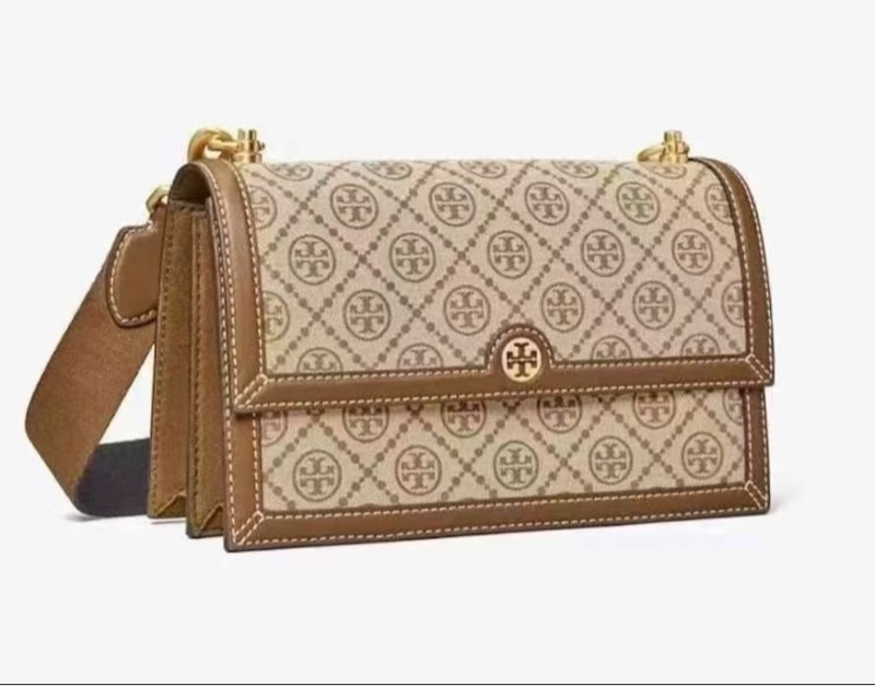 Tory Burch 老花栗子棕風琴包-0