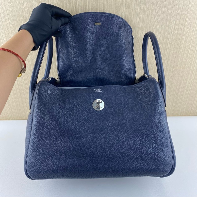 🌈Hermes🌟Lindy 30💙午夜藍銀扣💙98.5新🌟TC皮🌟已Hold🌟-1