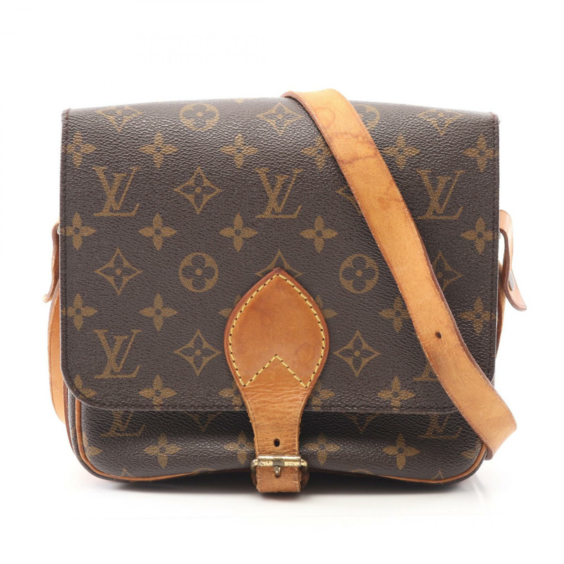 LOUIS VUITTON Cartouchiere 中型單肩包 M51253 字母帆布 二手 女士 LV-0