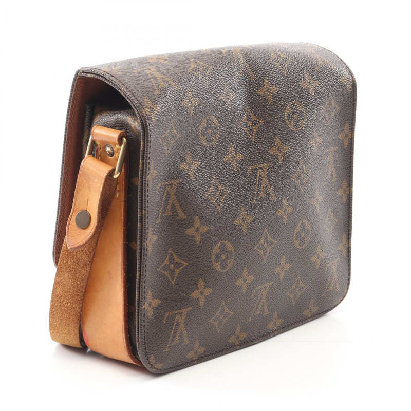 LOUIS VUITTON Cartouchiere 中型單肩包 M51253 字母帆布 二手 女士 LV-1