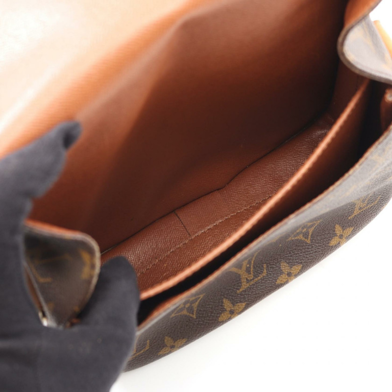 LOUIS VUITTON Cartouchiere 中型單肩包 M51253 字母帆布 二手 女士 LV-2