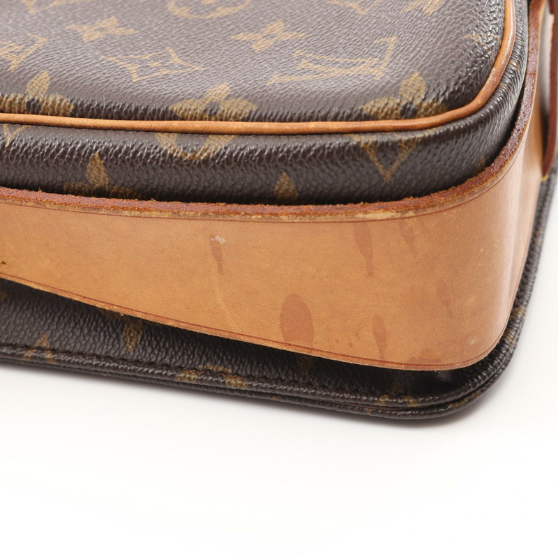 LOUIS VUITTON Cartouchiere 中型單肩包 M51253 字母帆布 二手 女士 LV-8