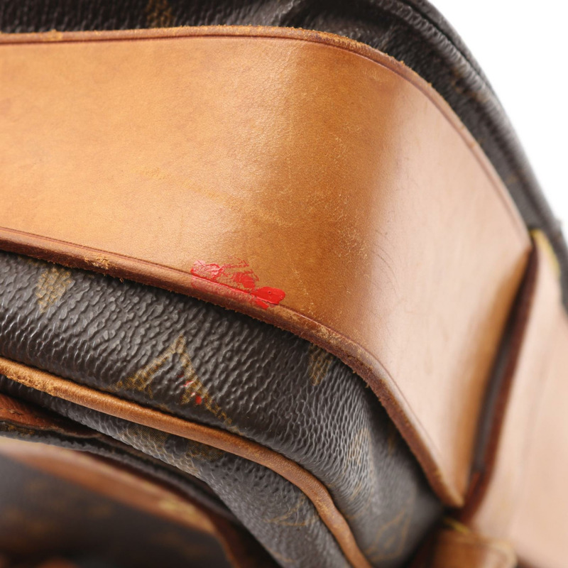 LOUIS VUITTON Cartouchiere 中型單肩包 M51253 字母帆布 二手 女士 LV-12