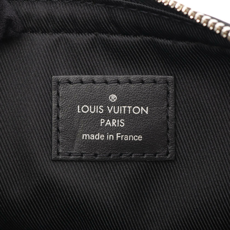 LOUIS VUITTON Trio 郵差單肩包 N50017 Damier graphite 3D 黑色 二手-3