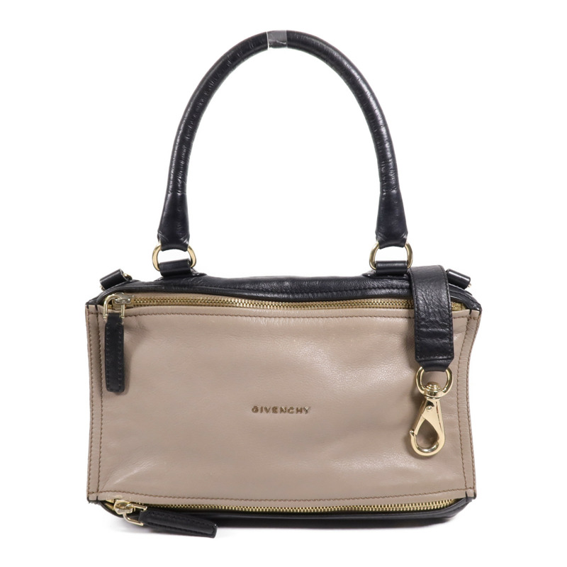 GIVENCHY 牛皮皮革Pandora金扣手挽肩背兩用袋-0