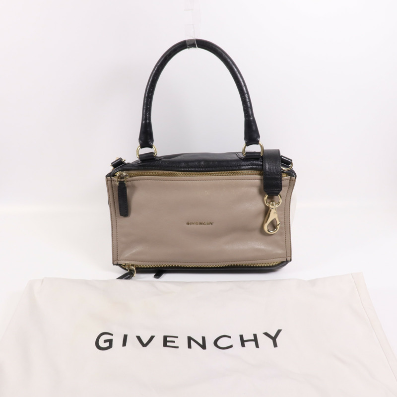 GIVENCHY 牛皮皮革Pandora金扣手挽肩背兩用袋-8