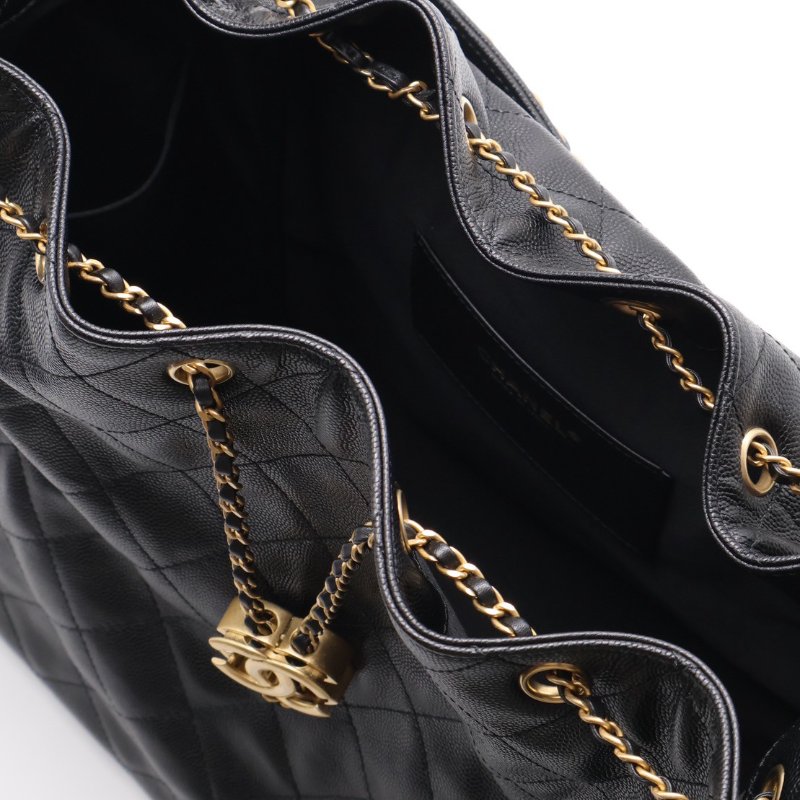 CHANEL 25 Hobo bag - 中號黑金-3