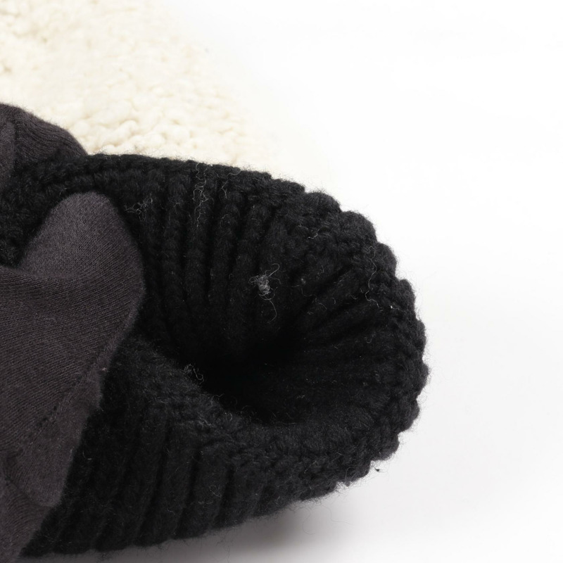 CHANEL COCO 馬克拉鍊絎縫針織連帽衫其他夾克羊毛羊絨白色黑色二手女款-7