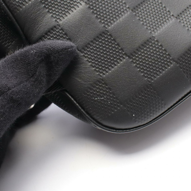 LOUIS VUITTON Avenue 單肩包 N41720 Damier Infini 皮革 黑色瑪瑙色 二手男款-6