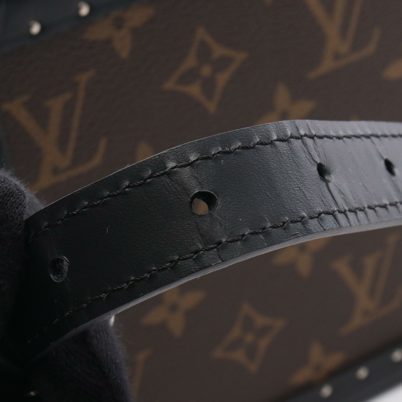 LOUIS VUITTON 手拿包 單肩包 M20252 Monogram macassar 棕色黑色 二手-5