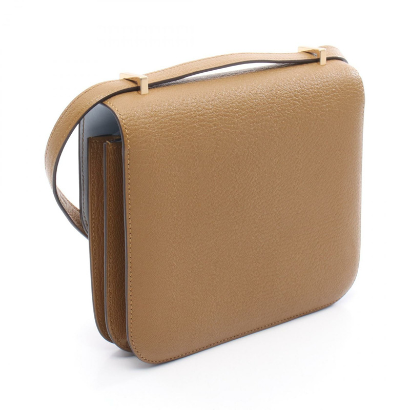 HERMES Constance 3 迷你 Miroir Verso 單肩包 W 雪佛蘭牛皮牛皮 GHW-1
