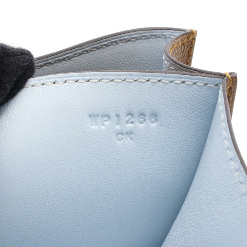 HERMES Constance 3 迷你 Miroir Verso 單肩包 W 雪佛蘭牛皮牛皮 GHW-4