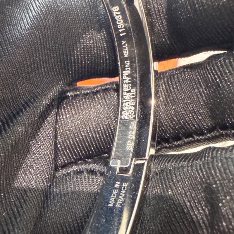 HERMES 粉色銀色琺瑯手環 PM-6