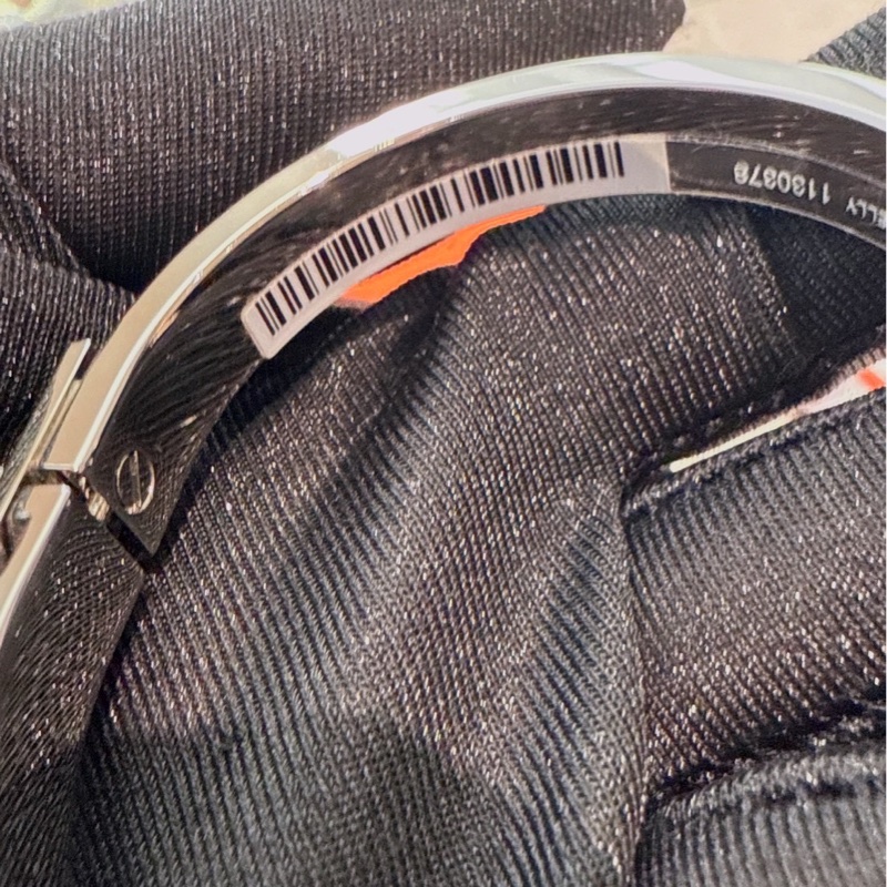 HERMES 粉色銀色琺瑯手環 PM-7