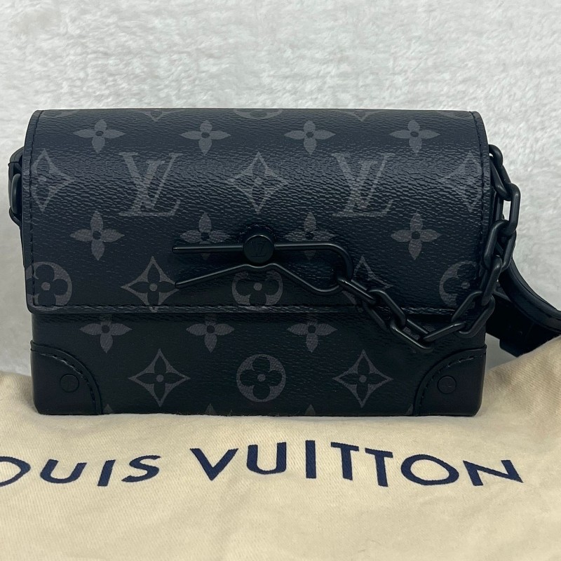 LV 黑老花 單肩包-1