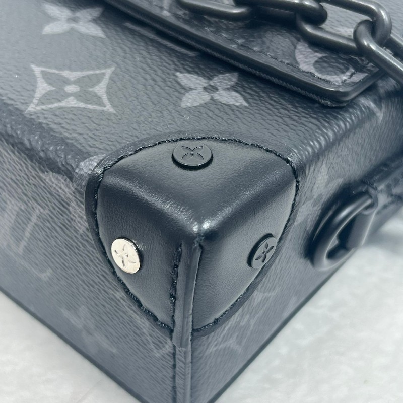 LV 黑老花 單肩包-7