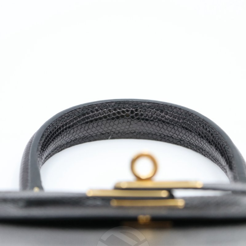 【飛天馬精品】HERMES 愛馬仕-Mini Kelly 20 Niloticus 尼羅河巨蜥 金扣"D刻"-4