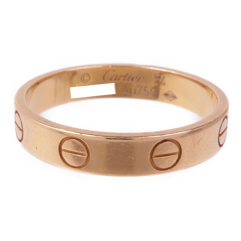 CARTIER 18K玫瑰金Love Ring戒指Cartier#54/US#6.75-1