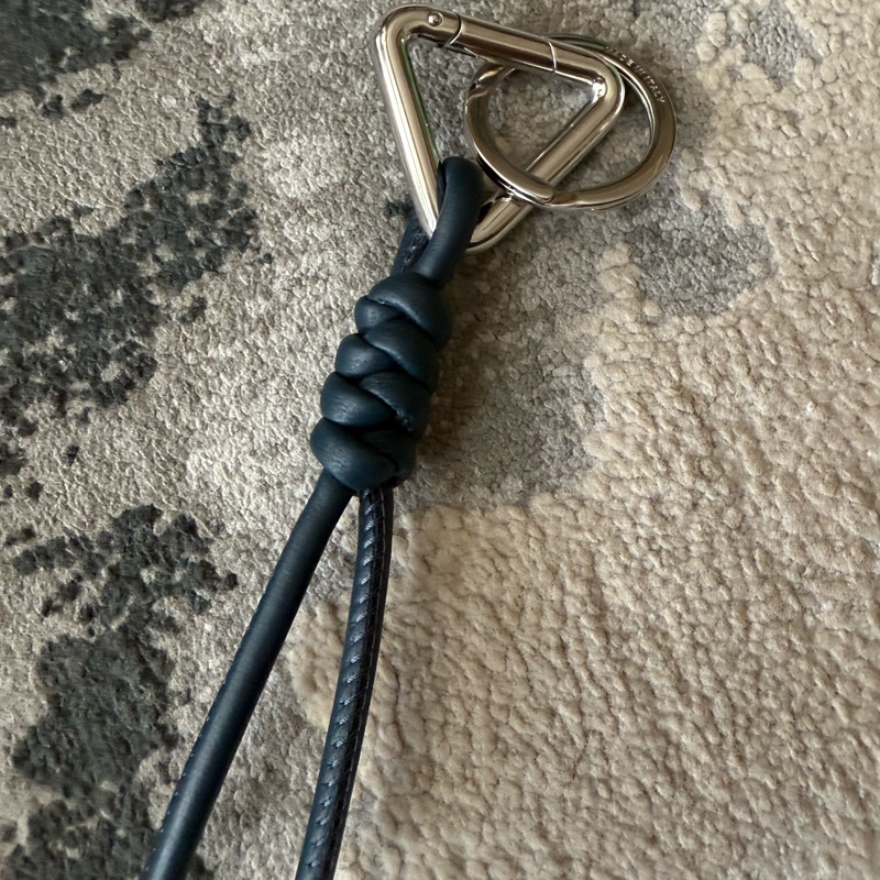 BOTTEGA VENETA 深海藍鑰匙圈(全新)-6