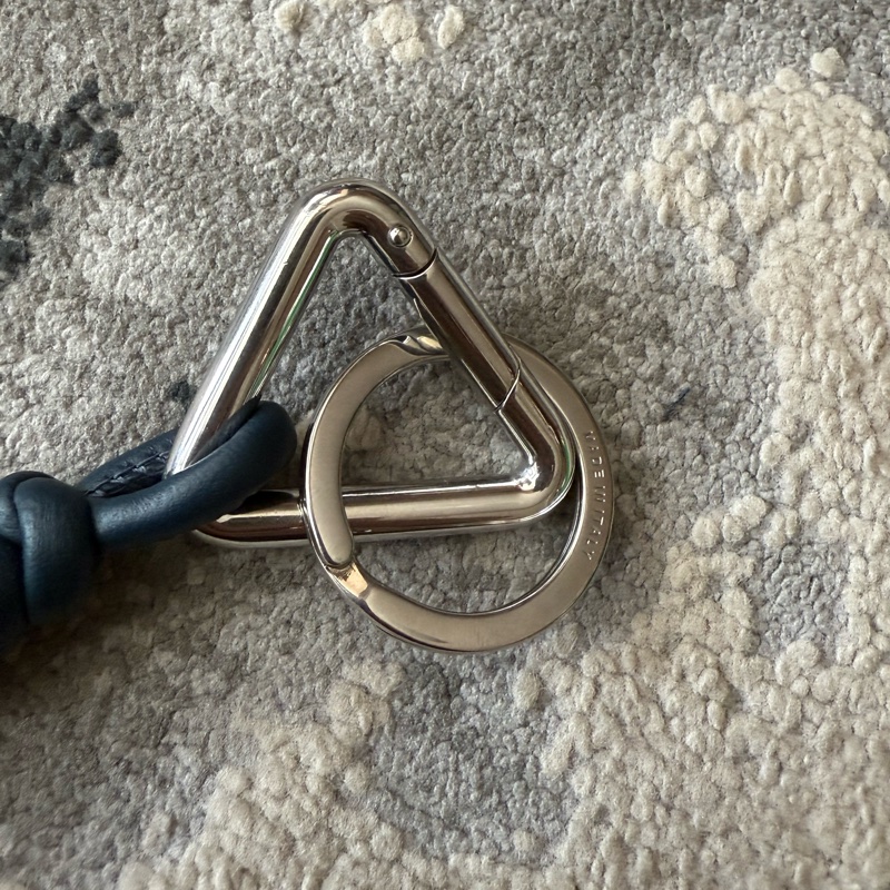 BOTTEGA VENETA 深海藍鑰匙圈(全新)-7