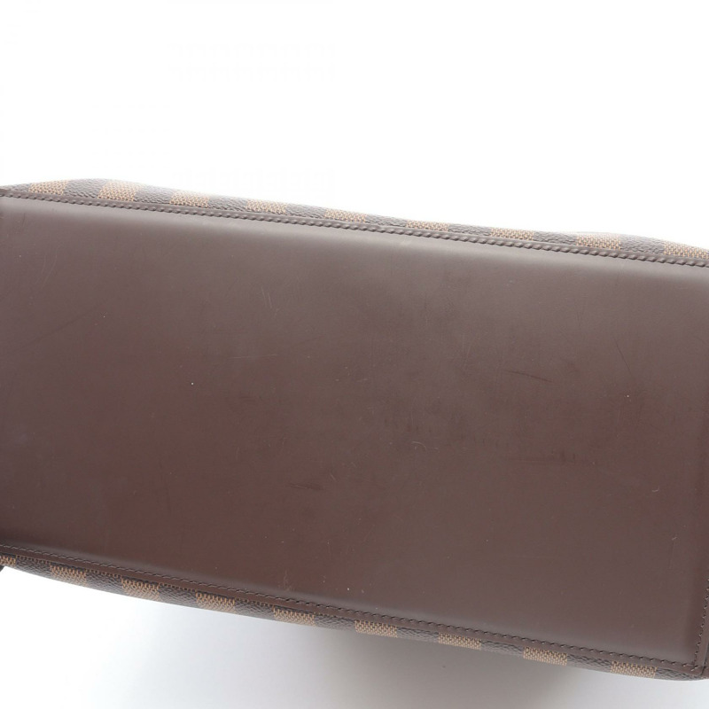 路易威登 Cabas Mezzo 托特包 N51152 Damier 帆布皮革 Ebene 二手女式-8
