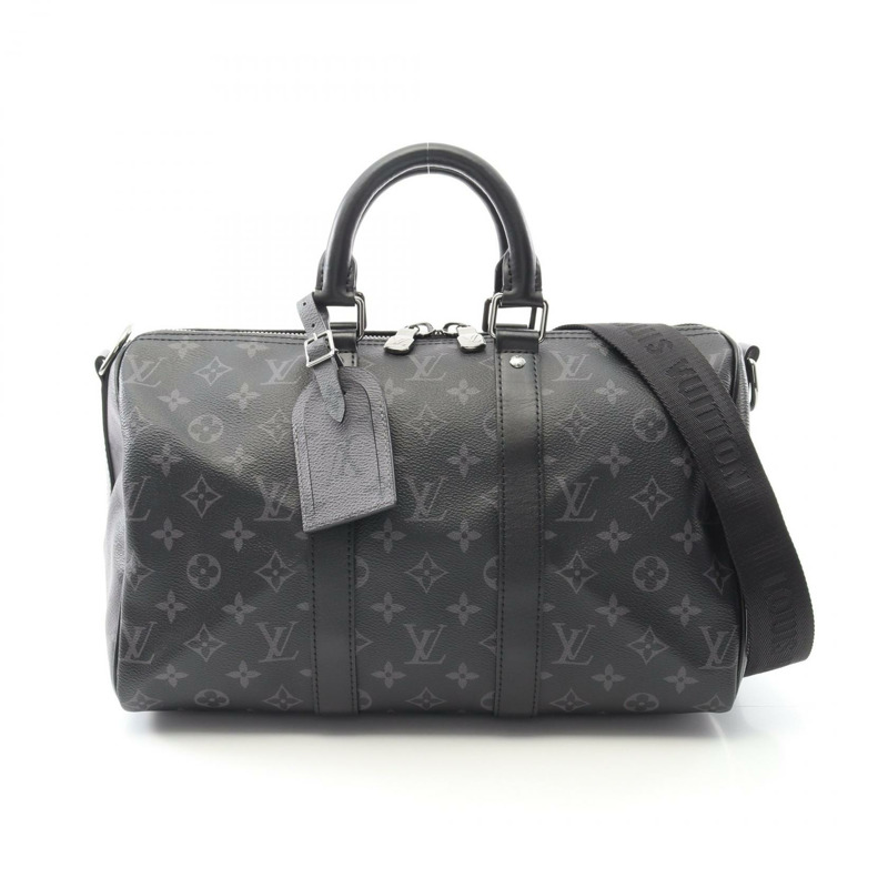 LOUIS VUITTON Keepall Bandouliere 35 單肩手提包 M46655 Monogram eclipse LV-0