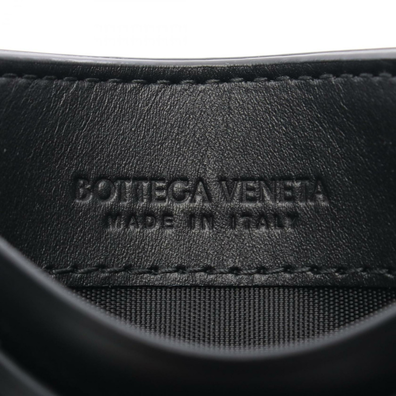 BOTTEGA VENETA Intrecciato 卡片夾 795612VCPQ38803 皮革黑色全新男式-3