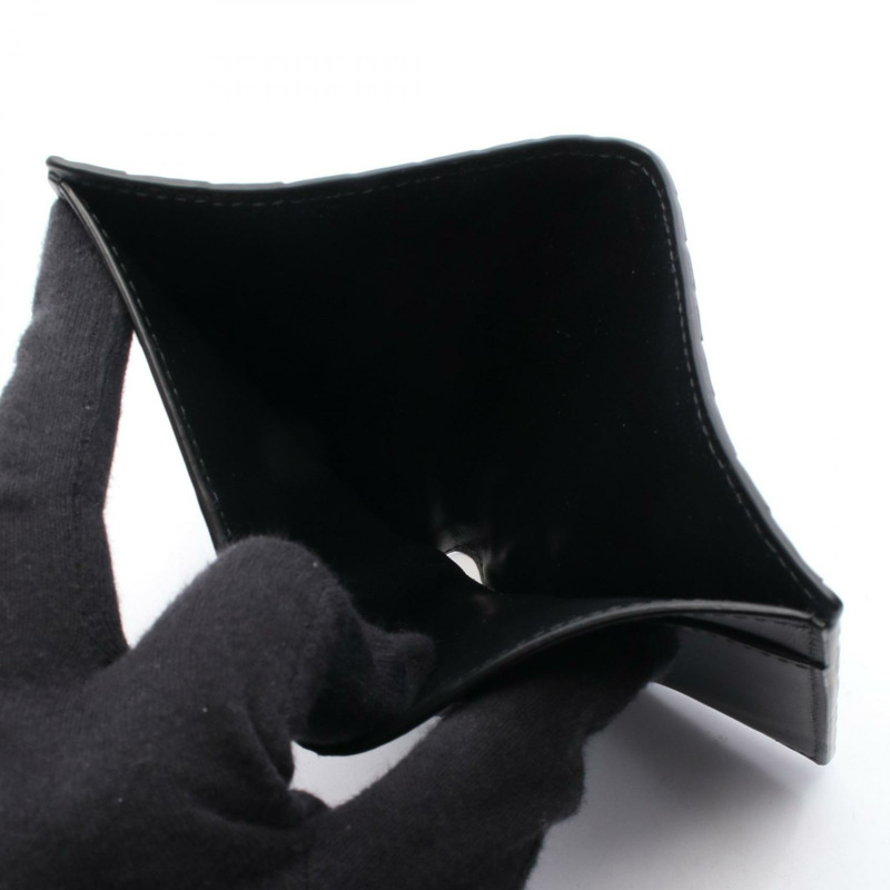 BOTTEGA VENETA Intrecciato 皮夾 742143VCPQ48803 皮革黑色全新男式-4