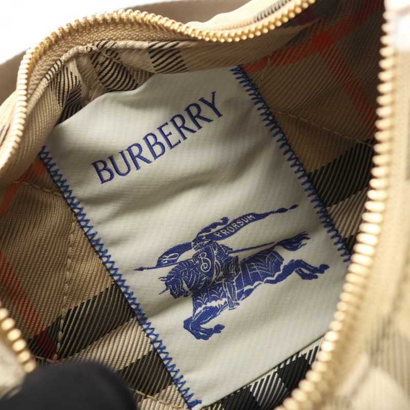 BURBERRY 馬蹄形單肩包 8111308 帆布皮革米色多色全新女款-3