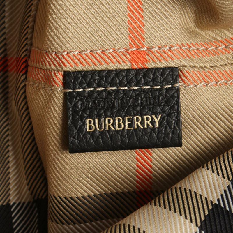 BURBERRY 抽繩手提包 8111317 尼龍皮革黑色米色多色全新-3