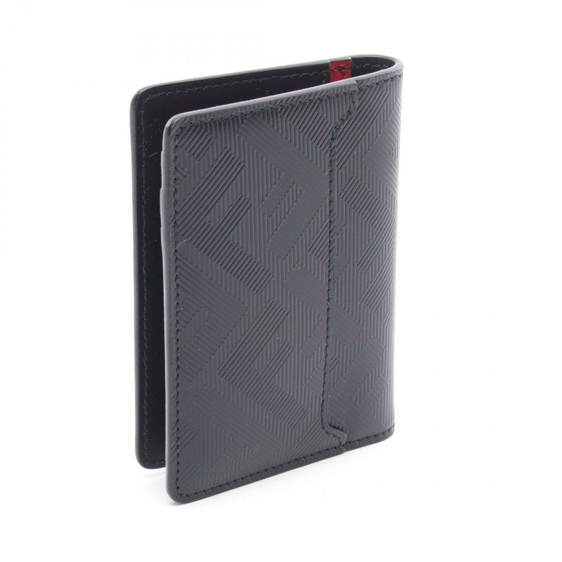 FENDI 芬迪 Shadow 卡片夾 7M0349AJF4F19KP 皮革 黑色 紅色 全新 男款-1