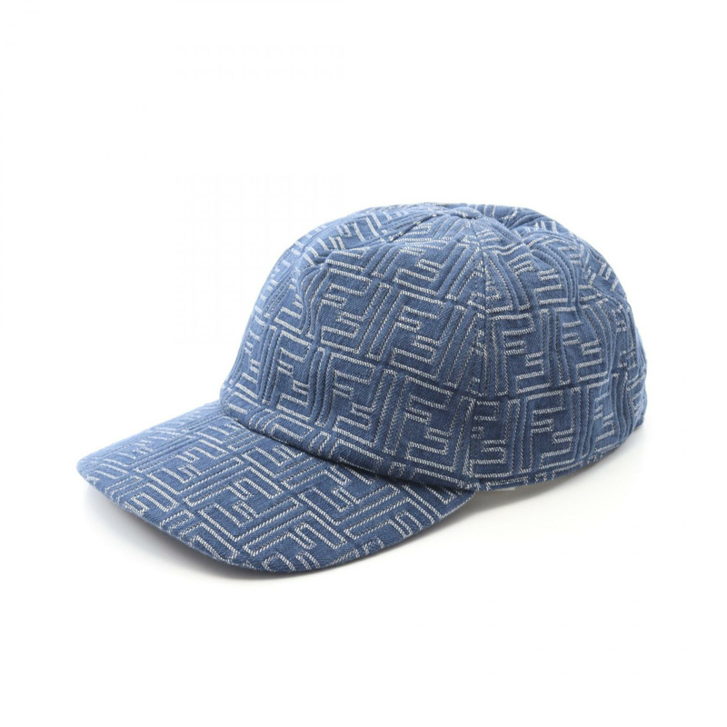 FENDI FF logo cap FXQ768AV93F0RBB 牛仔藍 新款 男款-0