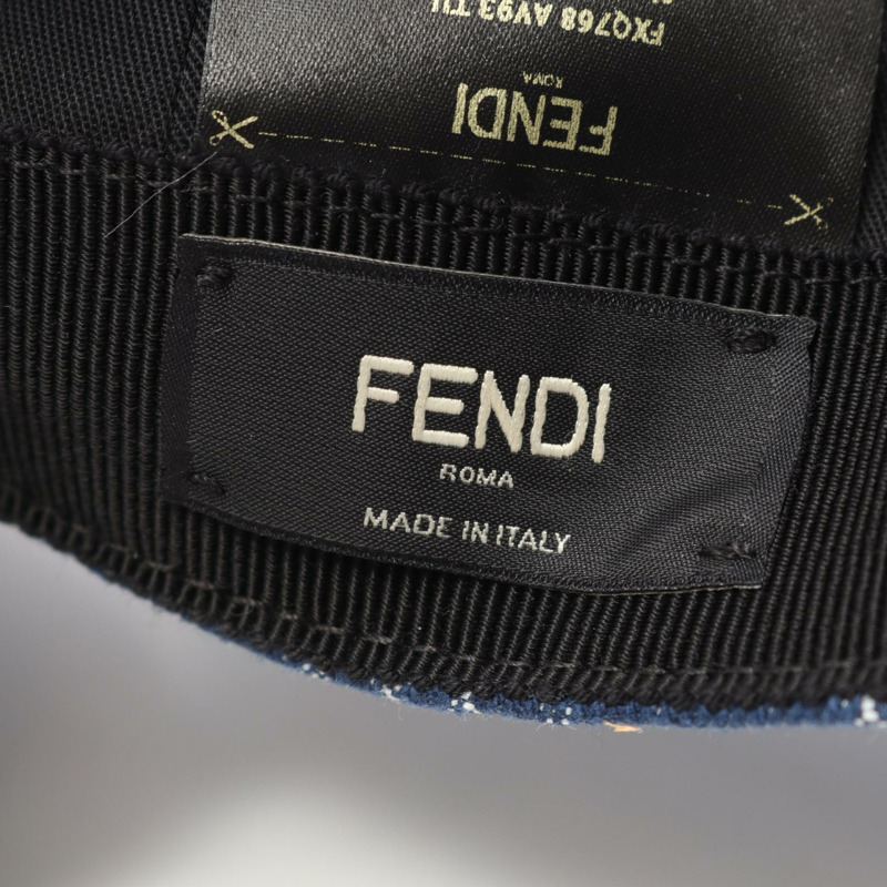 FENDI FF logo cap FXQ768AV93F0RBB 牛仔藍 新款 男款-3