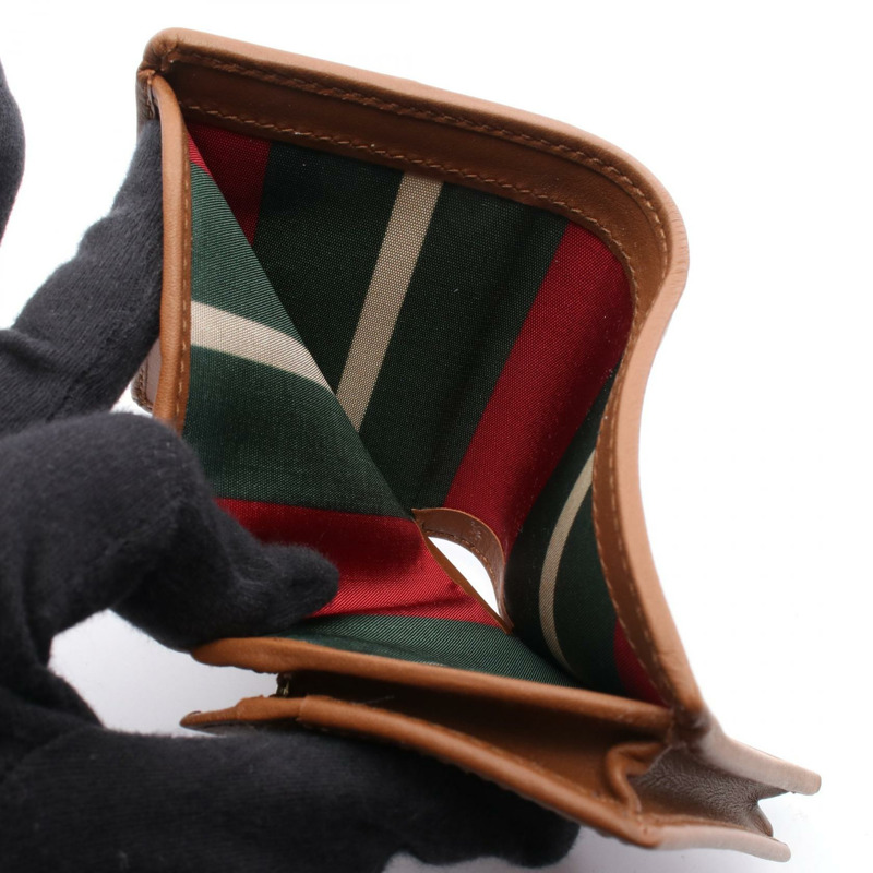 GUCCI GG 標誌小錢包 820692FAD6L9758 皮革 PVC 米棕色 全新 女士-4